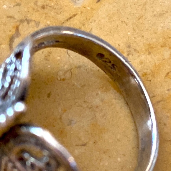 925 sterling silver intricate rope braid butterfly ring - Picture 6 of 12